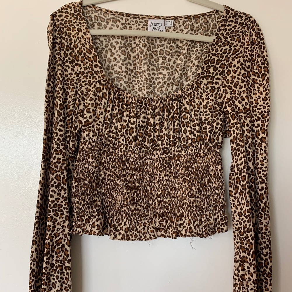 Leopard Bustier Top